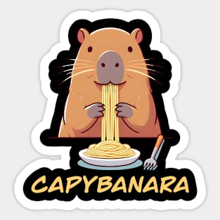 Capybanara Sticker